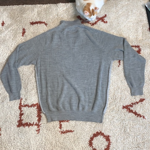 NWOT- Jeremy Argyle NYC- Sz XL- Light Grey Heather Sweater- Half Zip - Picture 6 of 7